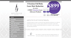 Desktop Screenshot of eminencebeauty.com